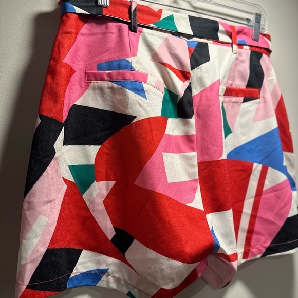 Lili Sidonio Short Geo Printed Funky Multicolor Broken Glass Pattern. NWT Large - Picture 10 of 16